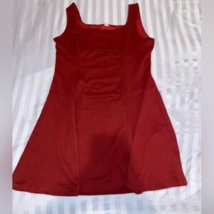 Extra large burgundy dress